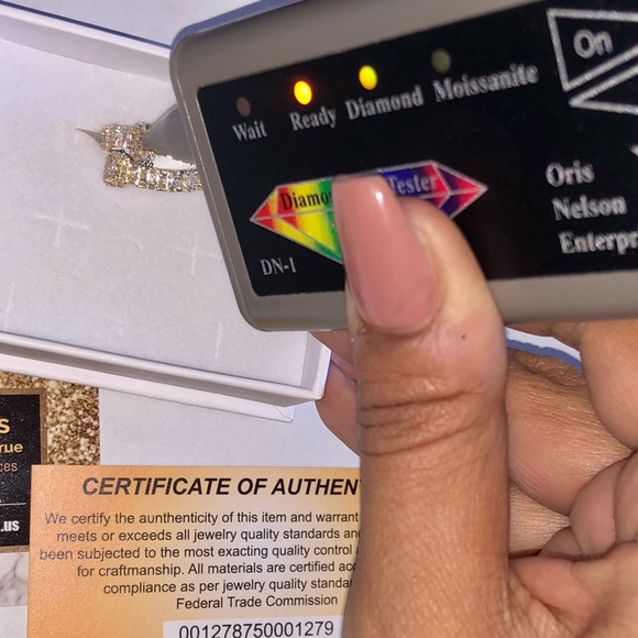 10k solid gold custom made REAL diamond ring, not plated, FREE APPRAISAL, Sale! - Picture 5 of 11